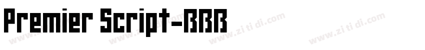 Premier Script字体转换